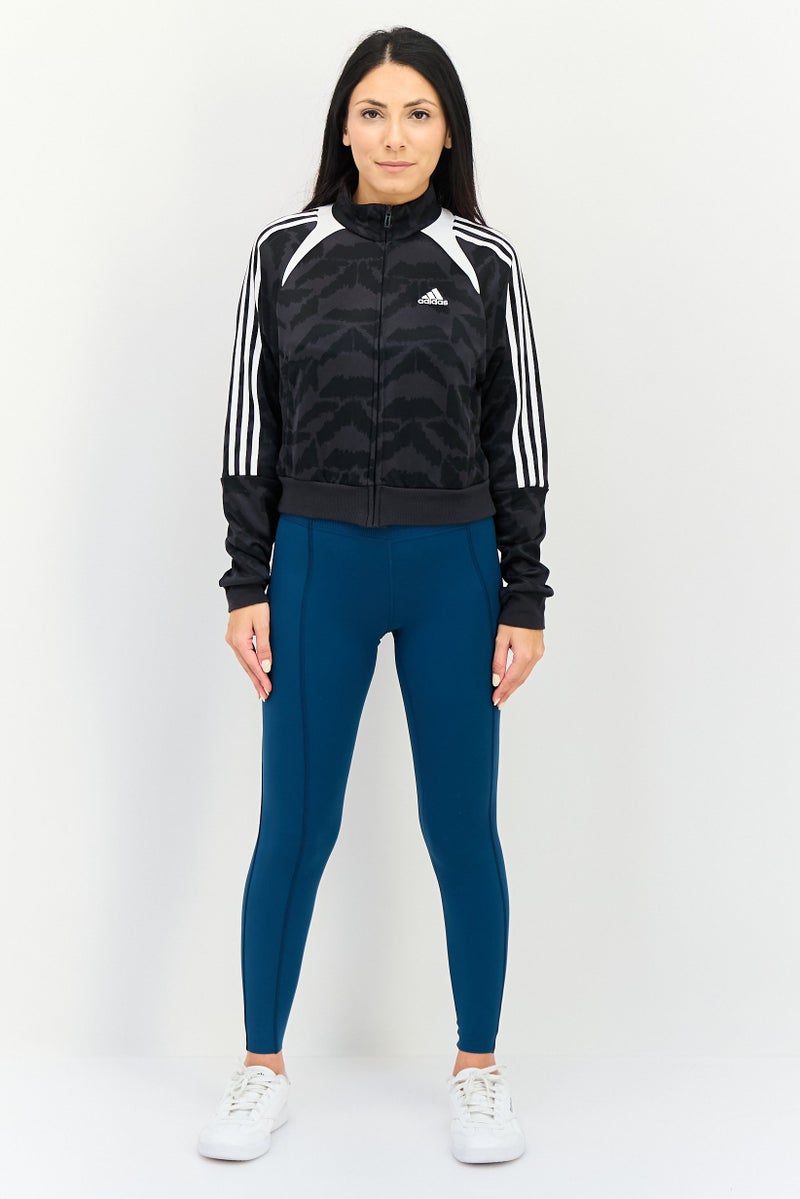Adidas جاكيت تدريب طويل الأكمام للنساء، متعدد الألوان - Image 2