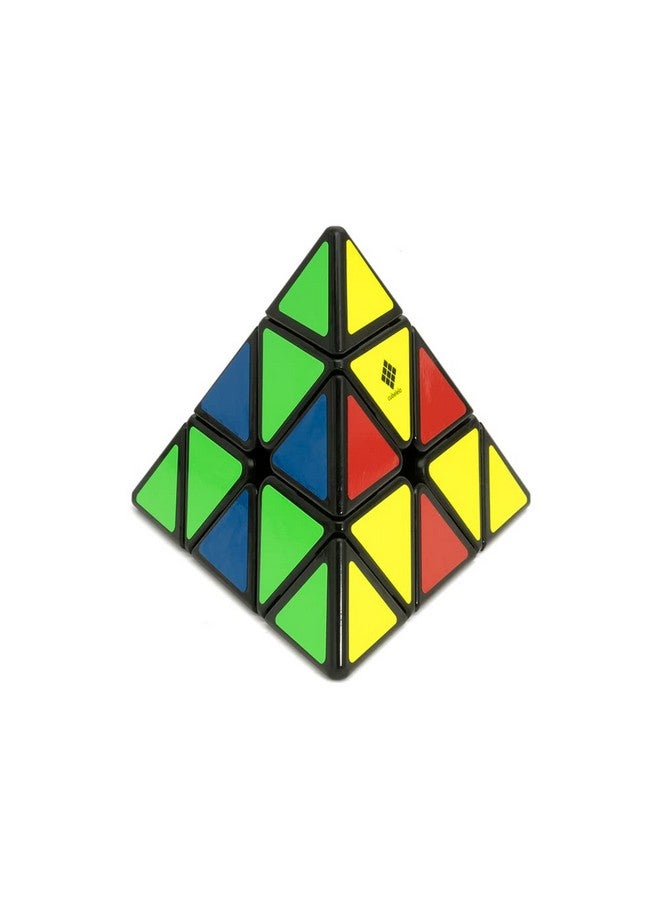 Cubelelo Drift Pyraminx Puzzle (Black) | Black Pyramid Triangle Cube For Kids And Adults 3X3 | Magic High Speedy Stress Buster Brainstorming Puzzle (Multicolor) - Image 1