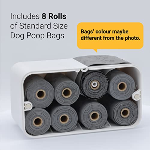 SVD.PET Dog Waste Dispenser with 120 Bags, Wall Mount or Tabletop, Holds 8 Rolls, Indoor/Outdoor - Image 4