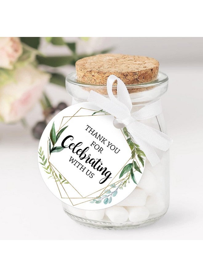 EKSPLODI Thank You For Celebrating With Us Tags, Thank You Tags For Wedding Favors, Bridal Showers, Birthdays, Parties And Baby Showers, Thank You Gift Tags With String, 2 Inches, Pack Of 50. - Image 3