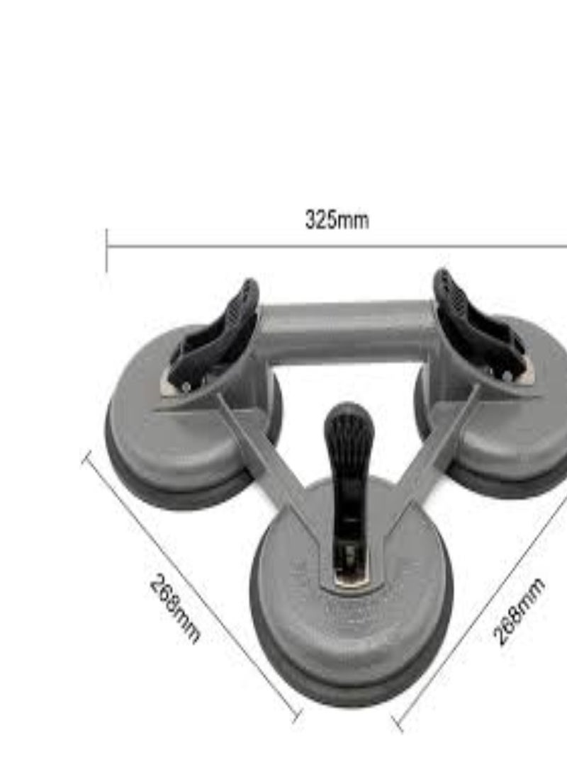 KNP KNP Heavy Duty Glass Suction Cup With Double Handle Locking (3 Plate)  - Image 2