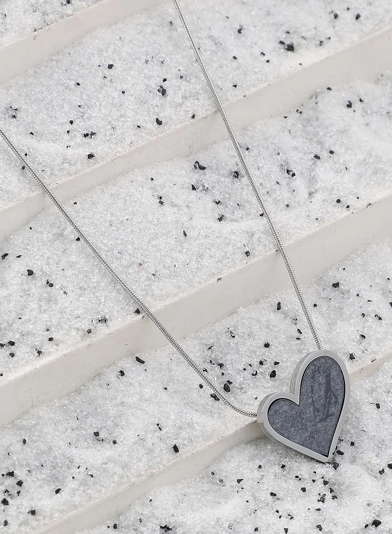 Textured Heart Necklace
