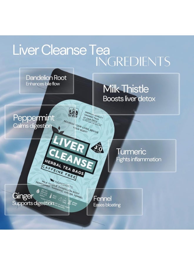 The Tea Trove Liver Cleanse Herbal Tea Bags (30 counts) - Image 3