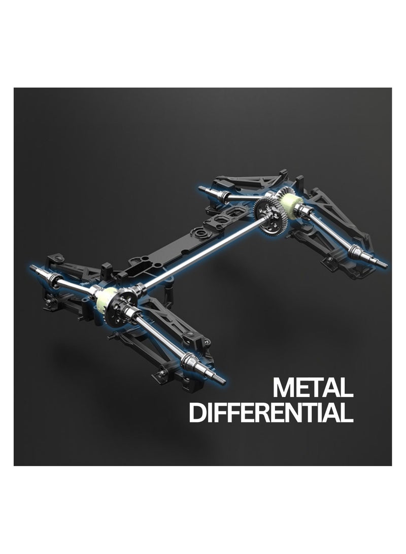 Mjx شاحنة RC بدون فرش | سرعة عالية، تحكم عن بعد 2.4 جيجاهرتز | نموذج بحجم 1:16 للتحكم عن بعد في الطرق الوعرة، شاحنة إلكترونية وحشية R/C | جاهزة للتشغيل، متعددة الألوان - Image 4