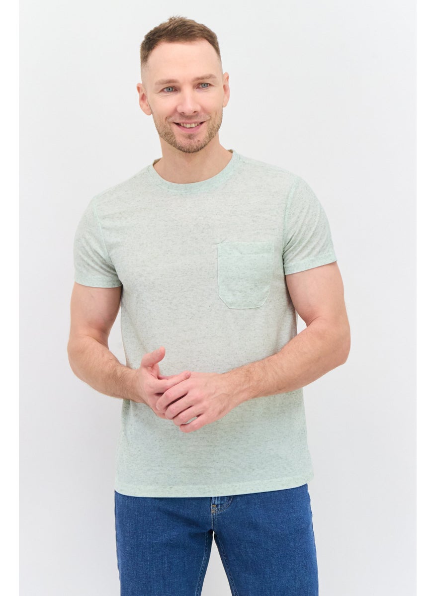 Men Round Neck Short Sleeves Plain T-Shirt, Light Green - pzsku/Z4FC5F4D7C9E39CAEA9B4Z/45/_/1737643007/621f3b9d-329a-4f0b-9bc8-9710e81483cf