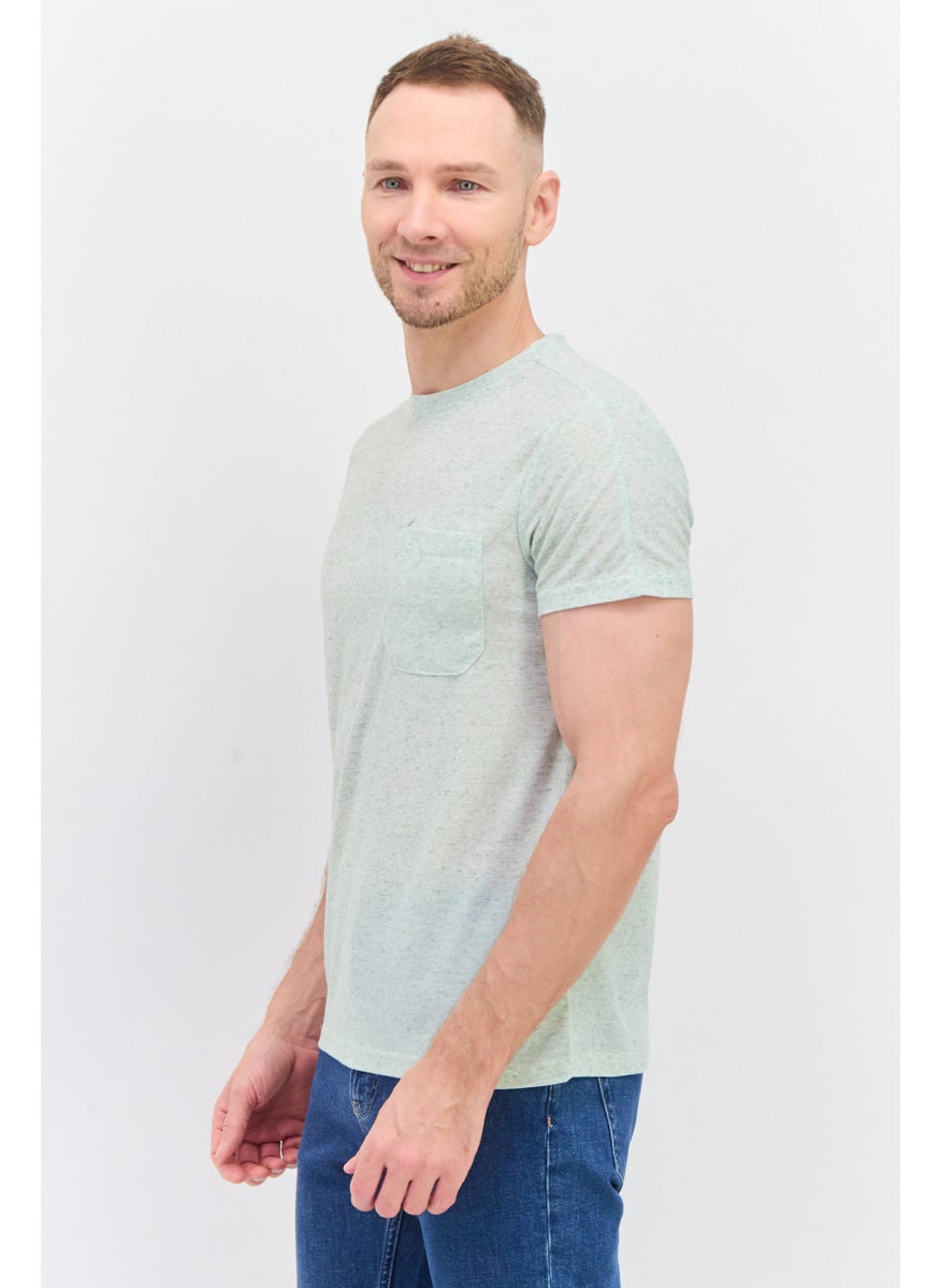 Men Round Neck Short Sleeves Plain T-Shirt, Light Green - pzsku/Z4FC5F4D7C9E39CAEA9B4Z/45/_/1737643009/d4bf6ef0-4974-4adb-b0a2-ea4aa4394c48