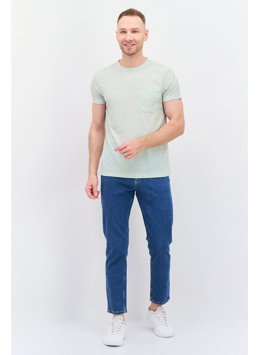 Men Round Neck Short Sleeves Plain T-Shirt, Light Green - pzsku/Z4FC5F4D7C9E39CAEA9B4Z/45/_/1737643011/2580b9e8-2172-4f67-bb87-f0874d2ad75c