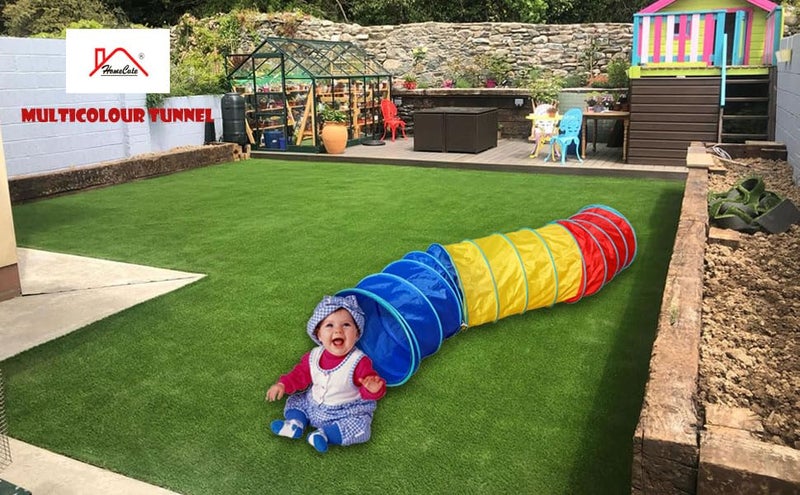 Homecute Tunnel Tent for Kids, Kids Play Tunnel, Foldable Indoor & Out Door Crawl Through Tunnel for- Kids Toddler Babies Children, Tunnel Tent for Kids, Girls and Boys. (Zig-Zag Multi) - Image 3