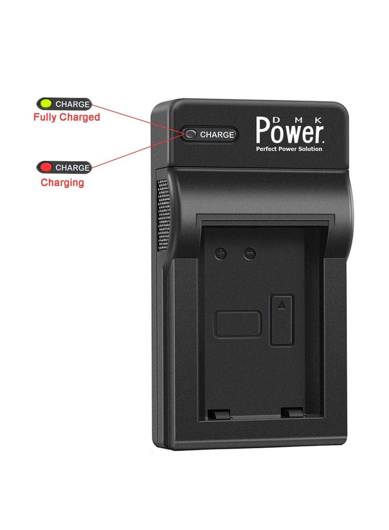 DMK Power شاحن USB فردي TC-USB1 متوافق مع Sony F550 F570 F960 FM50 FM70 PAN VBD1 VBD2 JVC V607u V617u وما إلى ذلك - Image 3