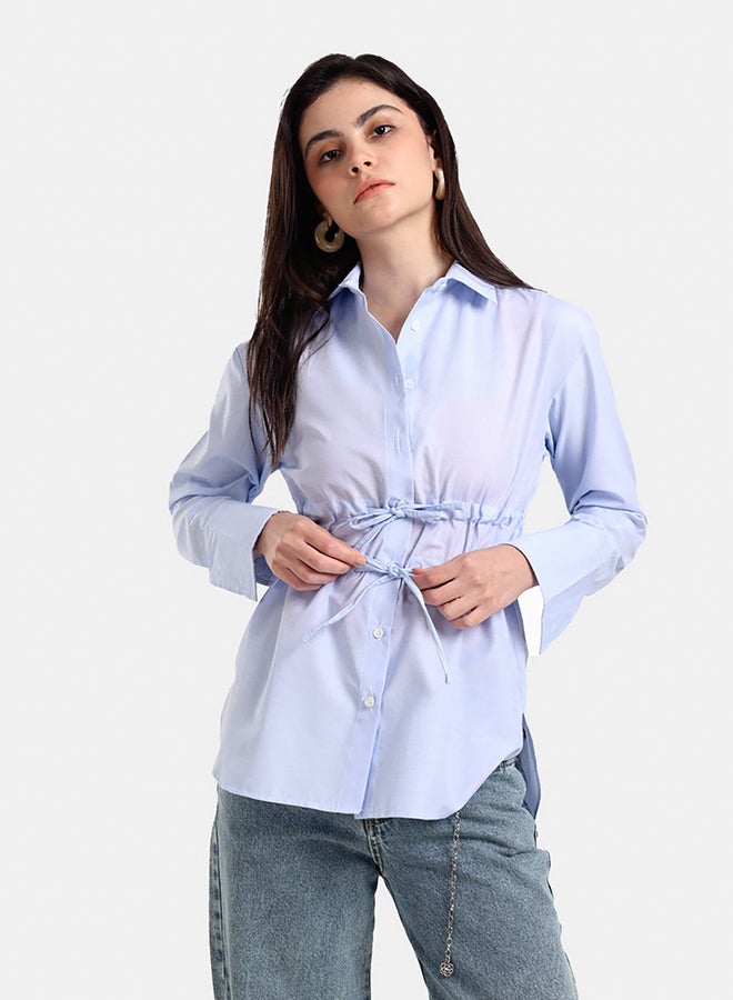 Carina Striped Waist Drawstring Shirt - Image 1