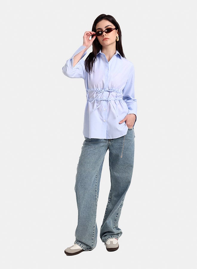 Carina Striped Waist Drawstring Shirt - Image 5