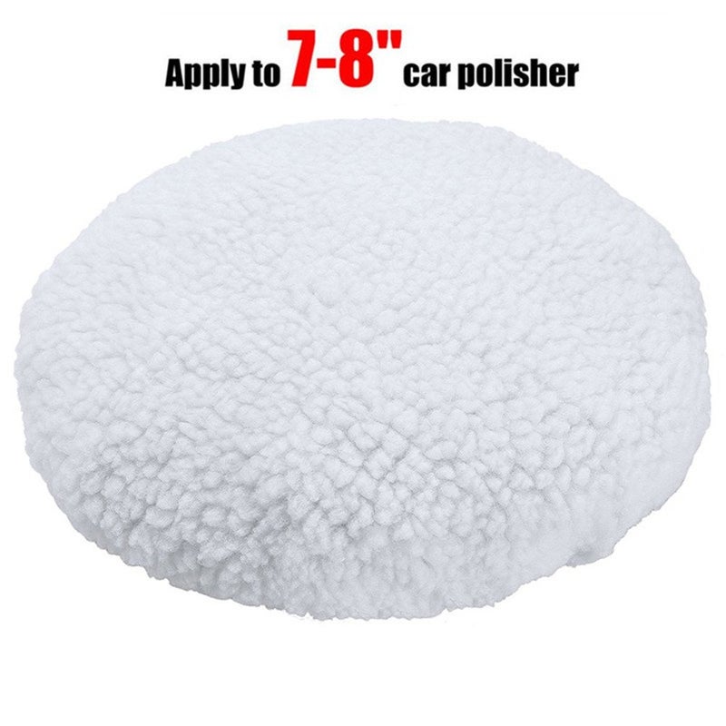 AIVS Car Polisher Pad Wool Bonnet Buffing Wheel Polishing Pad Waxer Pads for Car Buffer Bonnets Polisher, 5 Pieces(7""-8"") - Image 2