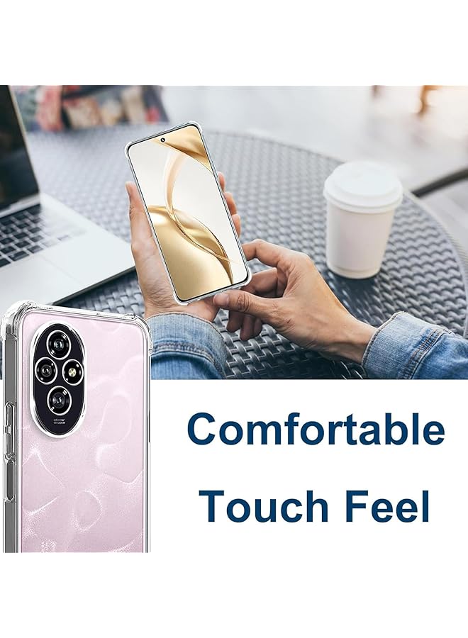 إيروريكس جراب متوافق مع Honor 200، جراب شفاف مقاوم للخدش وممتص للصدمات، جراب شفاف عالي الدقة من مادة TPU بفتحات دقيقة وغطاء شفاف ملائم بشكل نحيف مقاس 6.7 بوصة من مادة TPU - Image 4