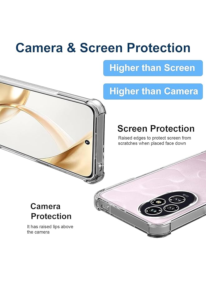 إيروريكس جراب متوافق مع Honor 200، جراب شفاف مقاوم للخدش وممتص للصدمات، جراب شفاف عالي الدقة من مادة TPU بفتحات دقيقة وغطاء شفاف ملائم بشكل نحيف مقاس 6.7 بوصة من مادة TPU - Image 5