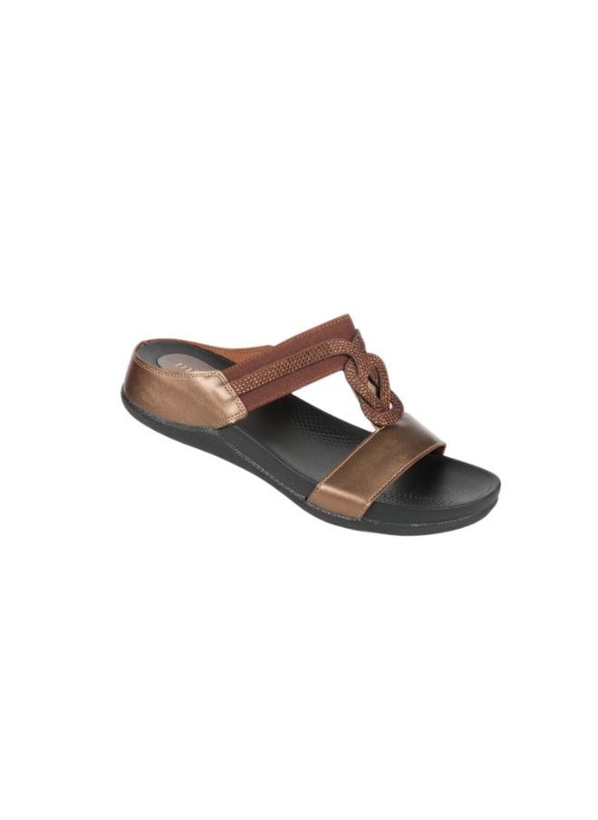 Michelle Morgan 092-3008 Michelle Morgan Ladies Casual Sandals 414RJ274 Bronze  - Image 3