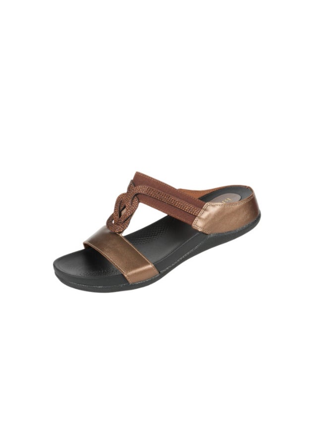 Michelle Morgan 092-3008 Michelle Morgan Ladies Casual Sandals 414RJ274 Bronze  - Image 2