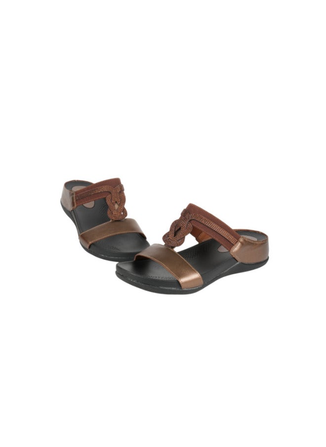 Michelle Morgan 092-3008 Michelle Morgan Ladies Casual Sandals 414RJ274 Bronze  - Image 1
