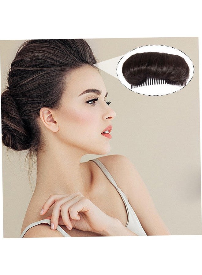 BLUSHIA Bottom Bump Top Hair BROWN Synthetic BROWN Bump Puff Maker Extension - Image 4