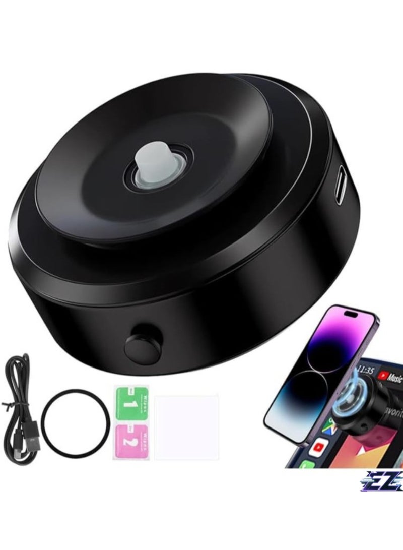 ELTRAZONE "Magnetic Vacuum Suction Phone Holder for Car, Gym, Mirror & Smooth Surfaces – Hands-Free Magnetic Cell Phone Mount (Black)" - Image 1