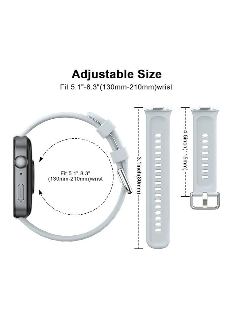 Silicone Band for Huawei Watch Fit 3 Strap(Not for Watch Fit/Fit2) Band Lightweight Sport Wristband Intended for Huawei Watch Fit3 LIGHT BLUE - Image 3