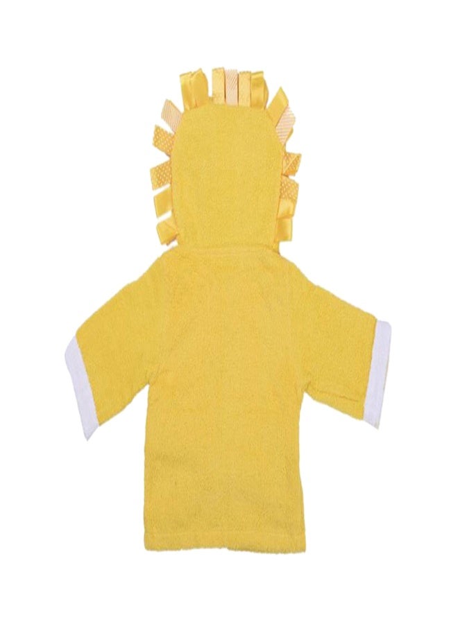 Kids Lion Print Cotton Bathrobe Soft Hooded Robe Sleepwear Thick Yukata Cotton Towels Extended and Soft for Warmth  - Image 2