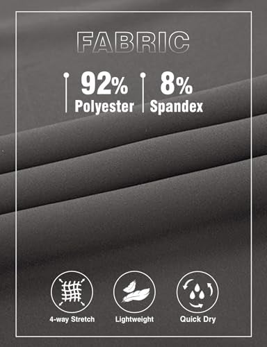 TBMPOY Men's Travel Hiking Pants Lightweight Athletic Pant Quick Dry Windbreaker Fishing Running Active Jogger Steel Gray L - Image 4