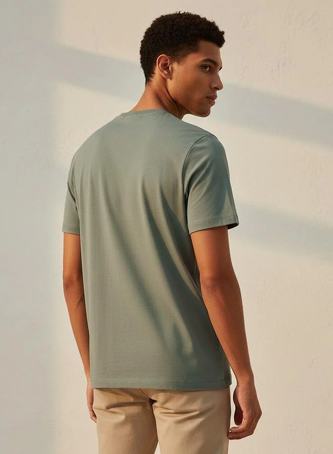 Love Pangolin Green LP MEN PATCH POCKET TEE for Men | Best Price UAE