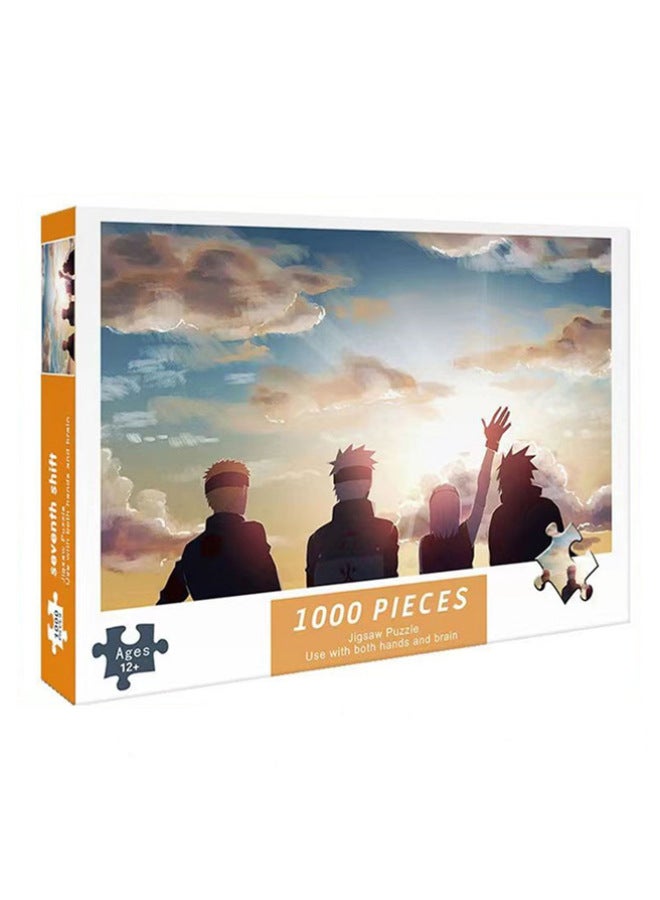 1000 قطعة من أحجية الورق 75*50 سم ألعاب تعليمية للكبار والأطفال تجميع أكشاك سوق ليلي جيل الشعر - Image 1