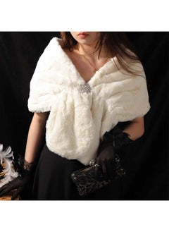 Women'S Faux Fur Shawl Bridal Faux Fur Stole Wedding Faux Fur Wrap Cape Fur Scarf For Bride And Bridesmaids (Beige) - pzsku/Z4FC6ADC3386002E9172AZ/45/_/1735566932/2894e460-4e00-4a40-87b1-64629f0d8546