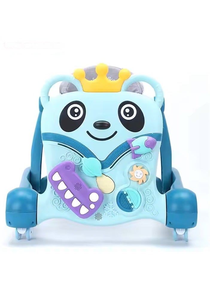 Whynot - 3-in-1 Baby Walker with Cartoon Face & Interactive Activity Panel – Pushchair, Seated Play & First Steps Support – for 6 to 24 Months 👶🎉 - Image 1