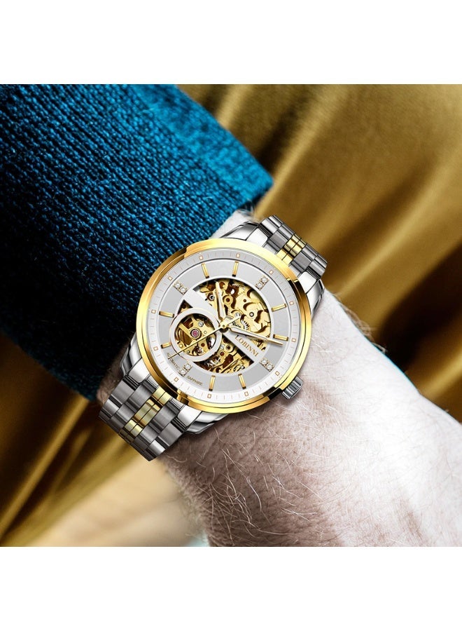 لوبيني الرجال مشاهدة الفاخرة الميكانيكية الحركة ساعات المعصم 42mm - Image 2