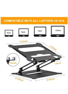 Y&D Laptop Stand Ergonomic Detachable Computer for Riser Desk Portable Aluminum Holder Notebook Compatible with Mac MacBook More 10-15.6”Laptop  - Image 2