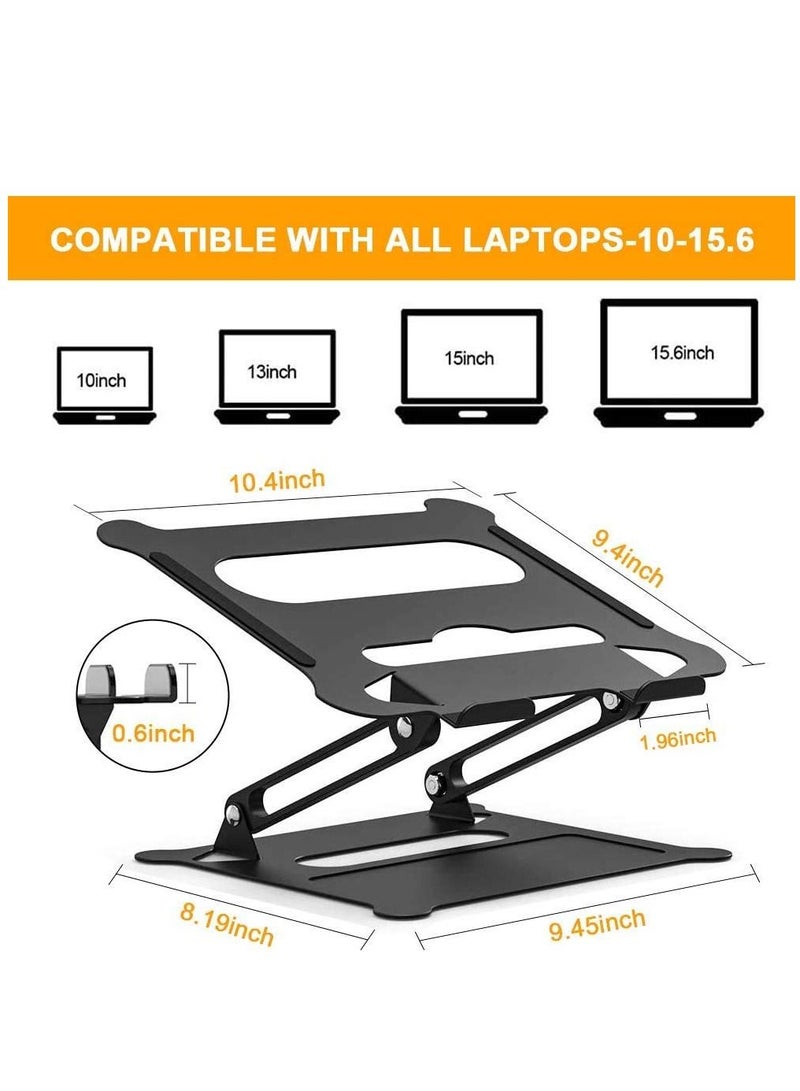 Y&D Laptop Stand Ergonomic Detachable Computer for Riser Desk Portable Aluminum Holder Notebook Compatible with Mac MacBook More 10-15.6”Laptop  - Image 2