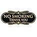 All Quality All Quality Designer NO Smoking Thank You Sign - Black/Gold Medium  - Image 2