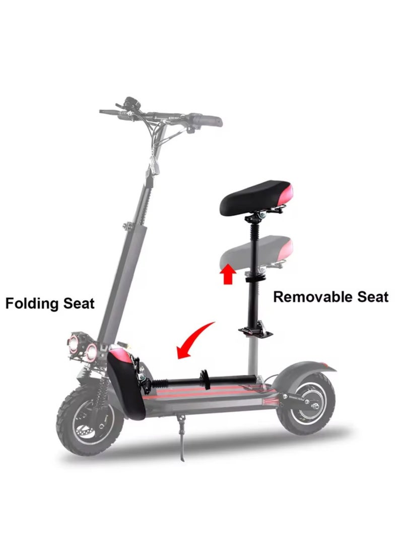 Electric Scooter | Crony Scooter | Electric Scooter for Adults | Electric Scooter with Seat | Foldable Electric Scooter | 48V Voltage | Front and Rear Lights | Shock Absorption Suspension | Weight Capacity 120 KG | 10-Inch Tires