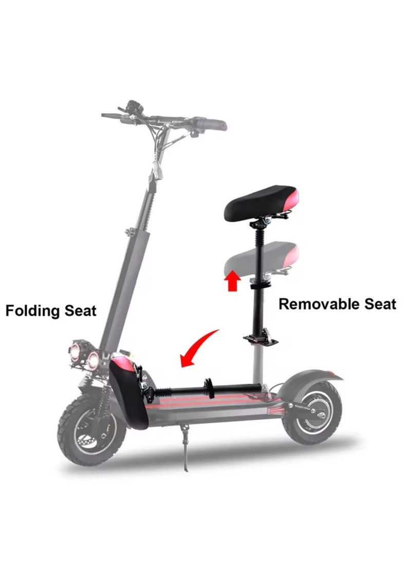 Niyazi Electric Scooter | Crony Scooter | Electric Scooter for Adults | Electric Scooter with Seat | Foldable Electric Scooter | 48V Voltage | 500W Motor | Front and Rear Lights | Shock Absorption Suspension | Storage Basket | Weight Capacity 120 KG | 10-Inch Tires  - Image 2
