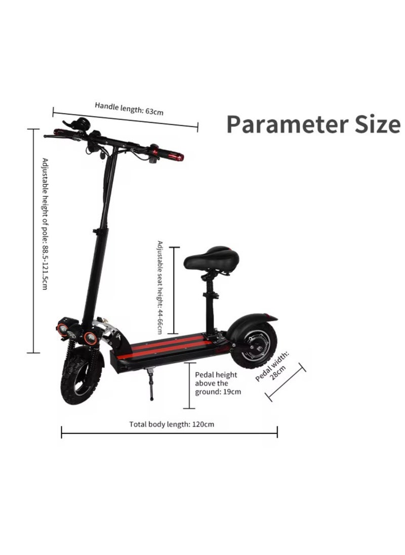 Electric Scooter | Crony Scooter | Electric Scooter for Adults | Electric Scooter with Seat | Foldable Electric Scooter | 48V Voltage | 500W Motor | Front and Rear Lights | Shock Absorption Suspension | Storage Basket | Weight Capacity 120 KG | 10-Inch Tires - pzsku/Z4FC6D47697650F31343FZ/45/_/1735992182/07af782d-d119-47e8-897a-57eafe8a9e9f