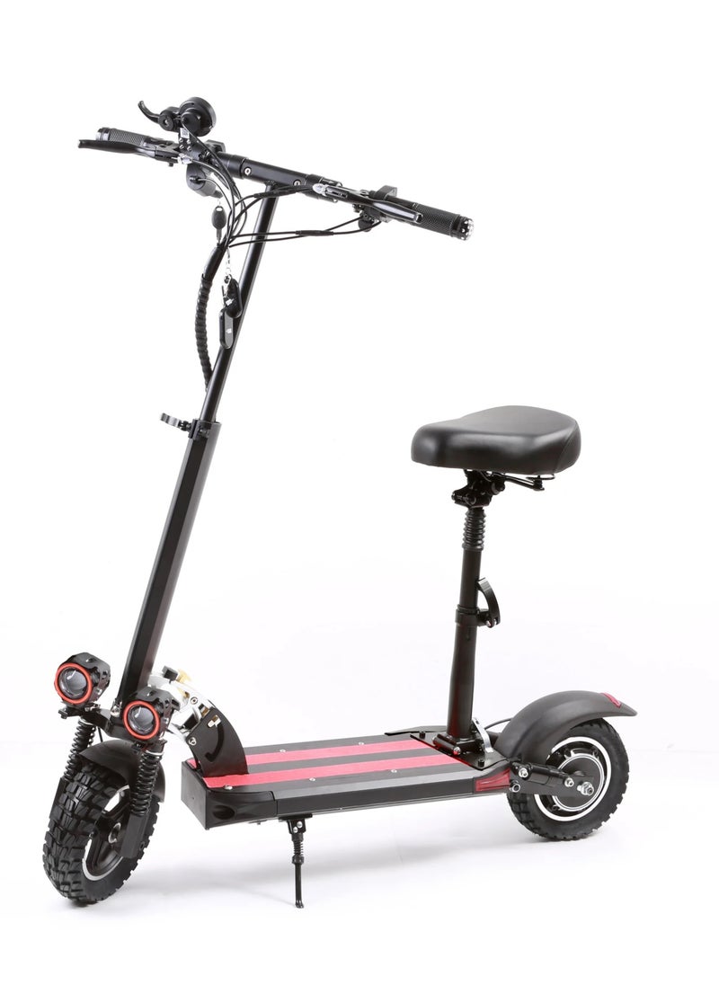 Electric Scooter | Crony Scooter | Electric Scooter for Adults | Electric Scooter with Seat | Foldable Electric Scooter | 48V Voltage | 500W Motor | Front and Rear Lights | Shock Absorption Suspension | Storage Basket | Weight Capacity 120 KG | 10-Inch Tires - pzsku/Z4FC6D47697650F31343FZ/45/_/1735992183/78ce4461-3cd6-4708-b689-f8ca891e7e79