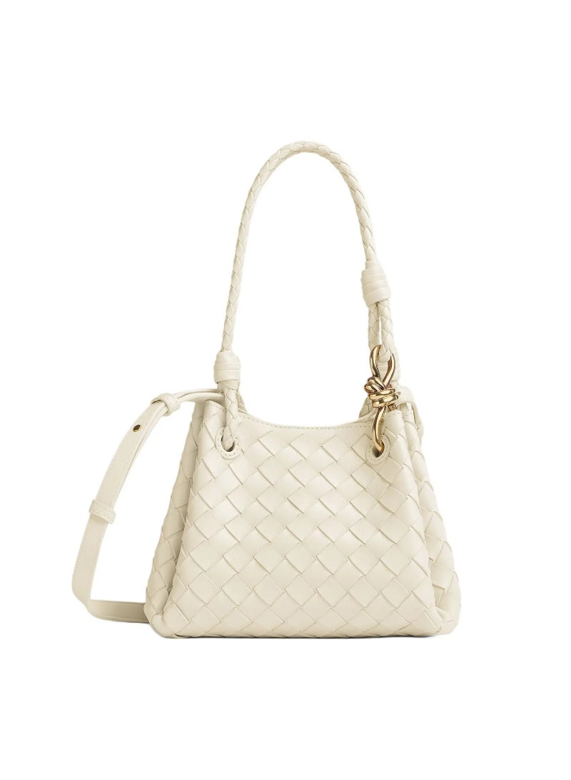 بوتيجا حقيبة براشوت صغيرة من جلد مضفر من فينيتا هيا بنا نذهب - Image 1