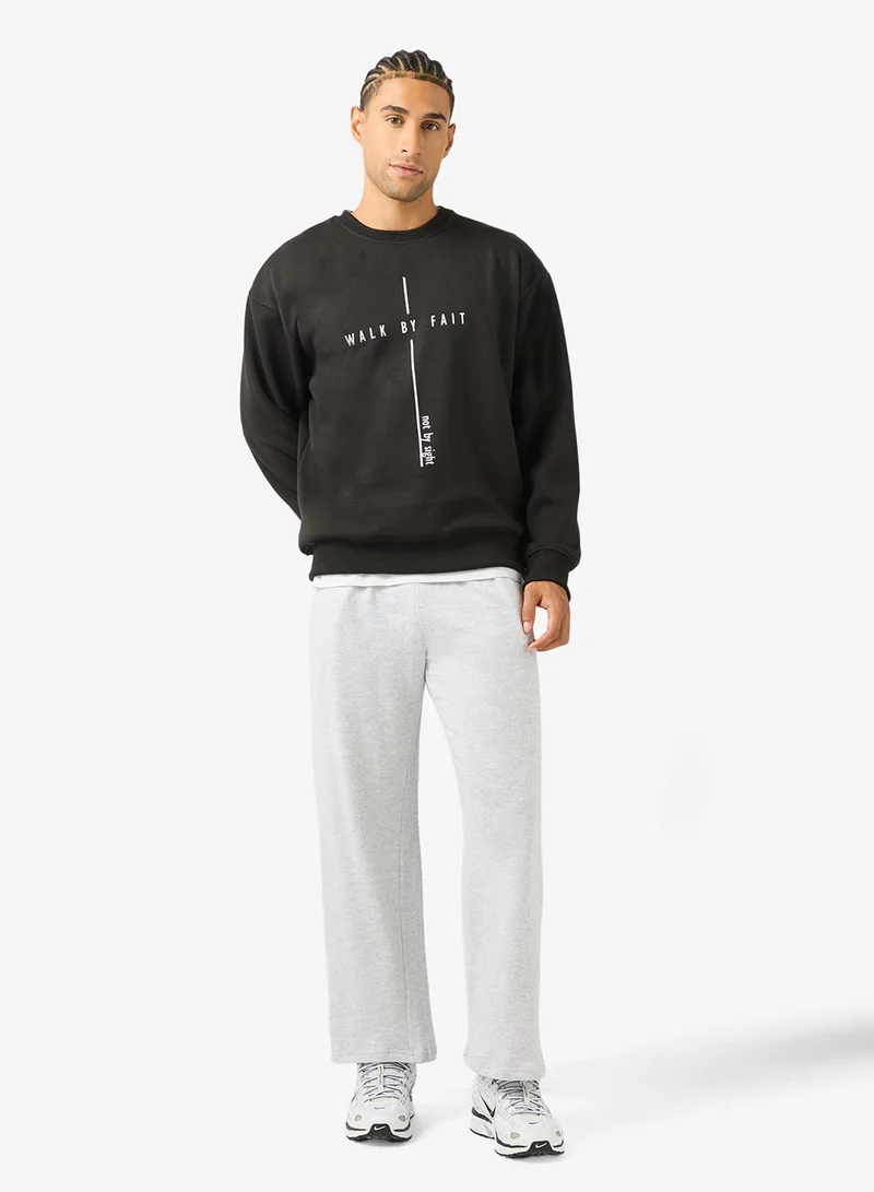 Seventy Five Basics Graphic Design Oversized Joggers