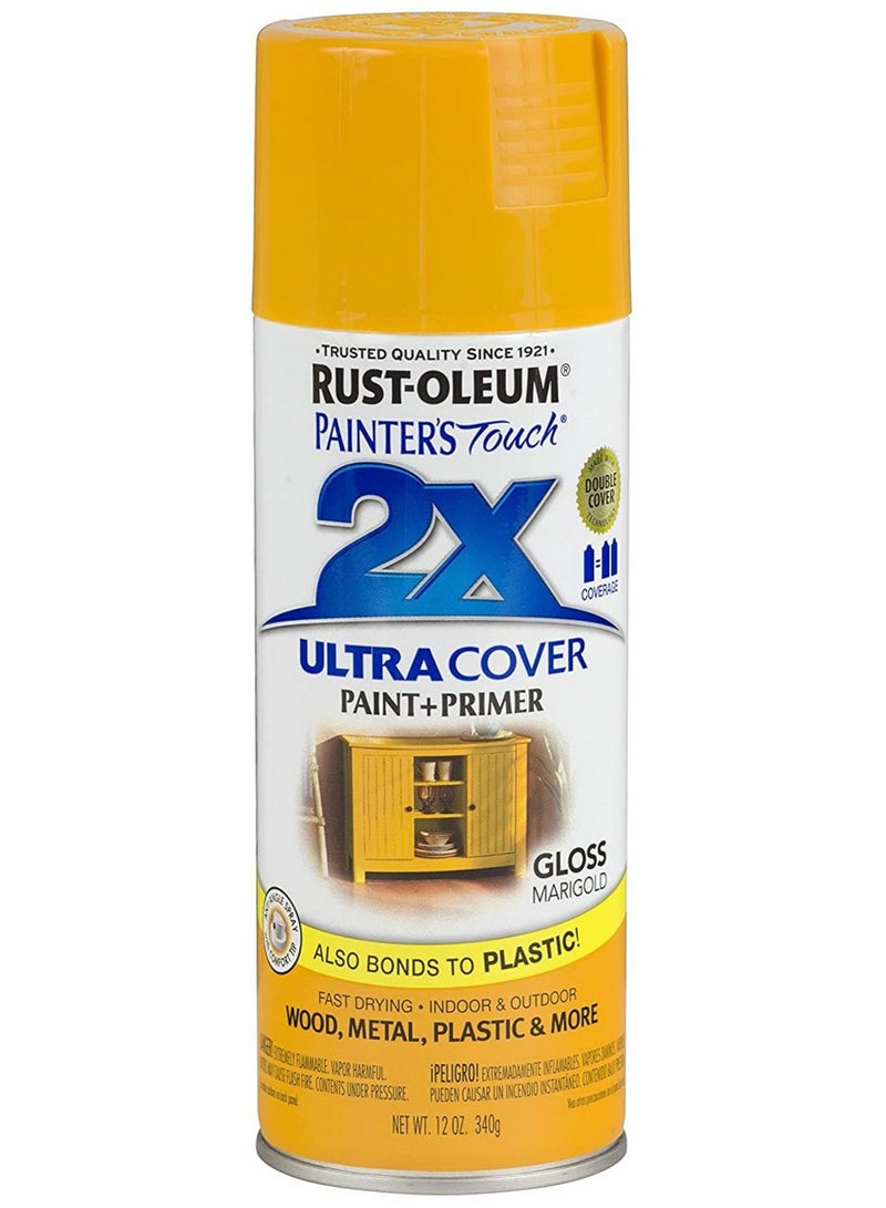 رست أوليوم طلاء بخاخ Painter's Touch 2X Ultra Cover 340 G Gloss Marigold - Image 1