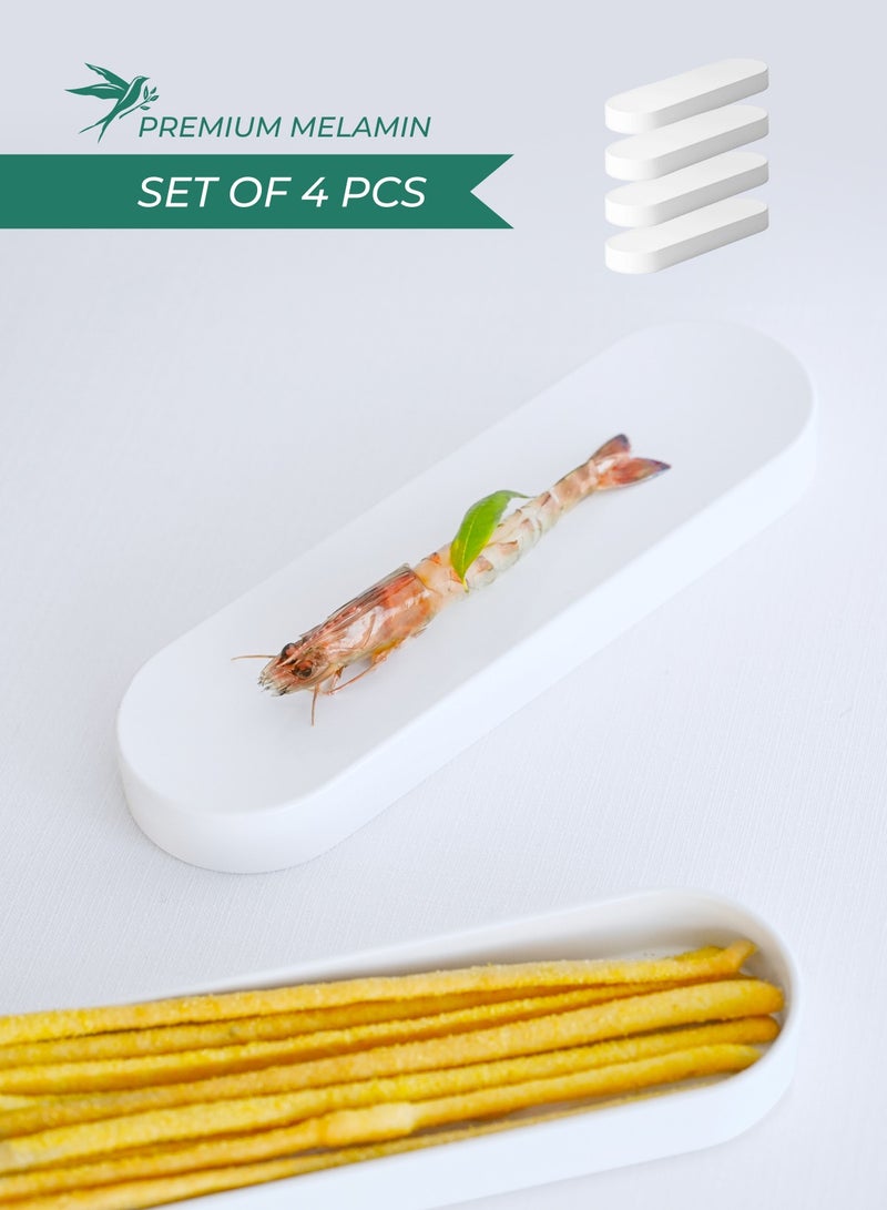 Baci milano Set of 4 Melamine Serving Boards 25x8x3 cm Vice-Versa Baci Milano - Image 1