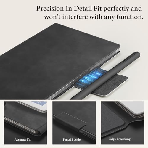 Ayotu Case for Remarkable Paper Pro Move 7.3", 1:1 Fit Smart Cover Book Folio with Auto Wake/Sleep, Sensual-Touch Leather Cover, Microfiber Lining, Strong Magnet(Standard Slim Case A-Skin-Touch Gray) - Image 3