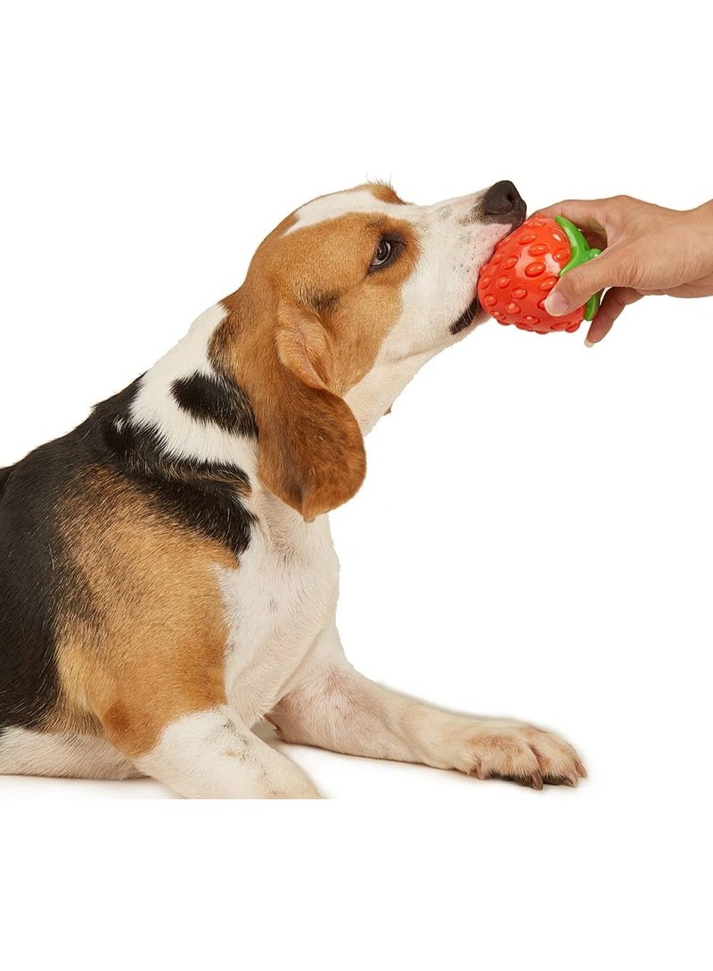 Pado Strawberry Tougher Dog Toy (9x8x8cm) - Image 2