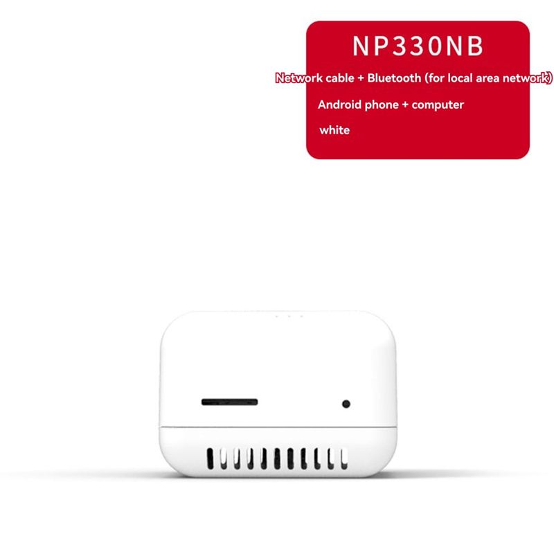 خادم طباعة شبكي NP330 USB 2.0، خادم طابعة صغير USB 2.0 بسرعة 100 ميجابت في الثانية، اتصال RJ45 لهواتف أندرويد، قابس أوروبي - Image 2
