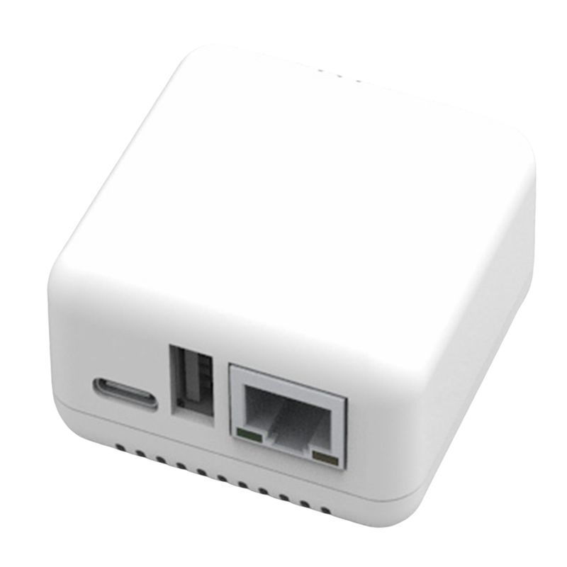 خادم طباعة شبكي NP330 USB 2.0، خادم طابعة صغير USB 2.0 بسرعة 100 ميجابت في الثانية، اتصال RJ45 لهواتف أندرويد، قابس أوروبي - Image 1