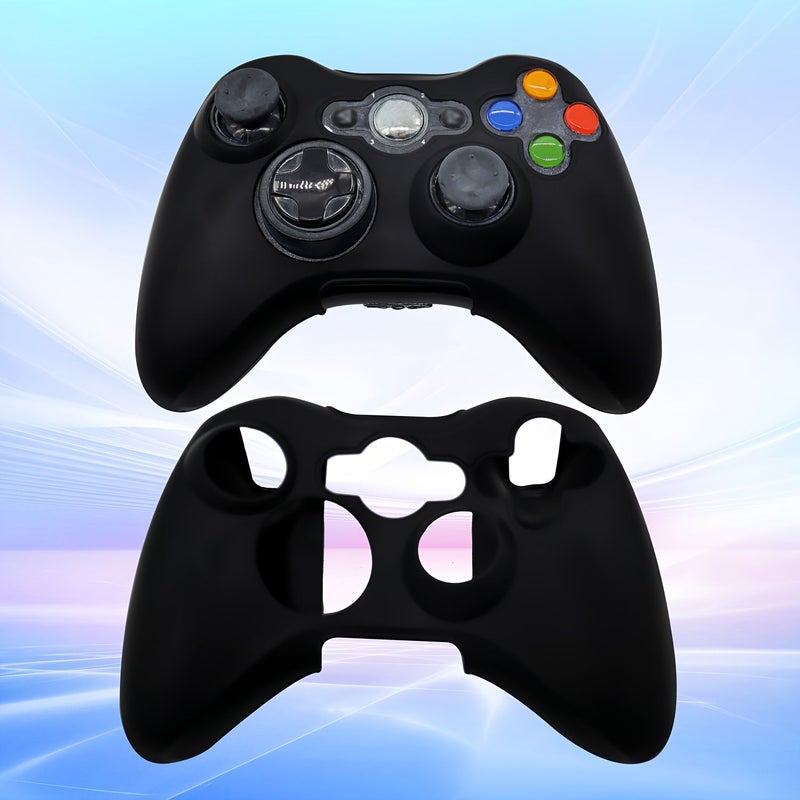 Red Non Slip Textured Grip Cover for Xbox 360 Controller Prevents Sweat Dust - Image 3