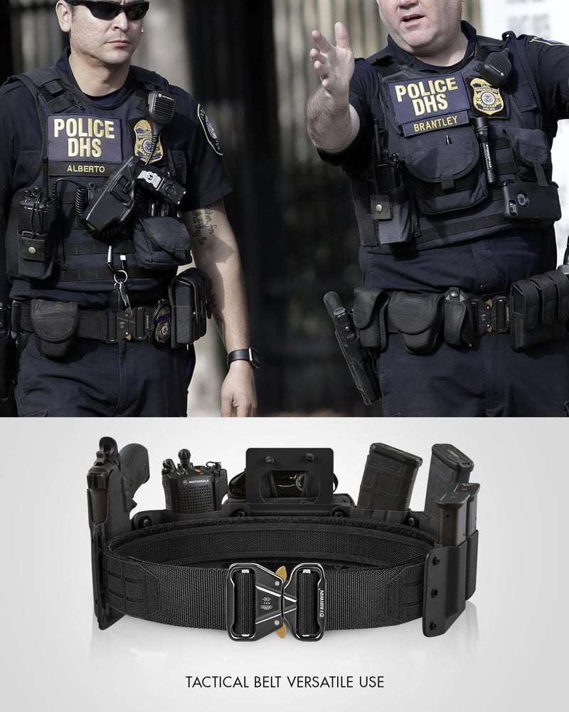 FAIRWIN Tactical Balttle Belt, 2" Molle Rigger War Combat Belt with Quick Release Buckle Law Enforcement Duty Belts for Men - Image 4