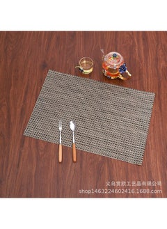 Wholesale PVC Placemats Heat-Resistant Table Mats Gold Green