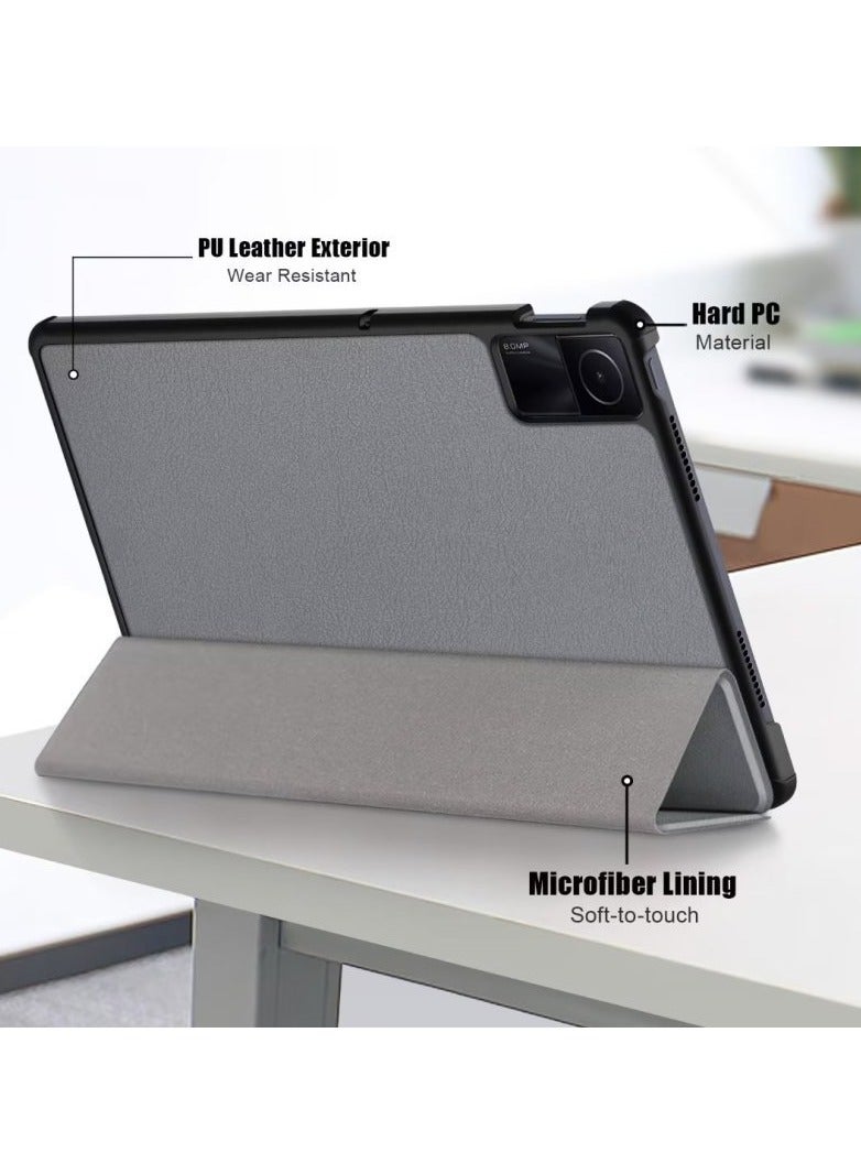 مناسب لجهاز الكمبيوتر اللوحي Xiaomi Redmi Pad SE مقاس 11 بوصة، وغطاء واقٍ ثلاثي الطي مضاد للسقوط - Image 2